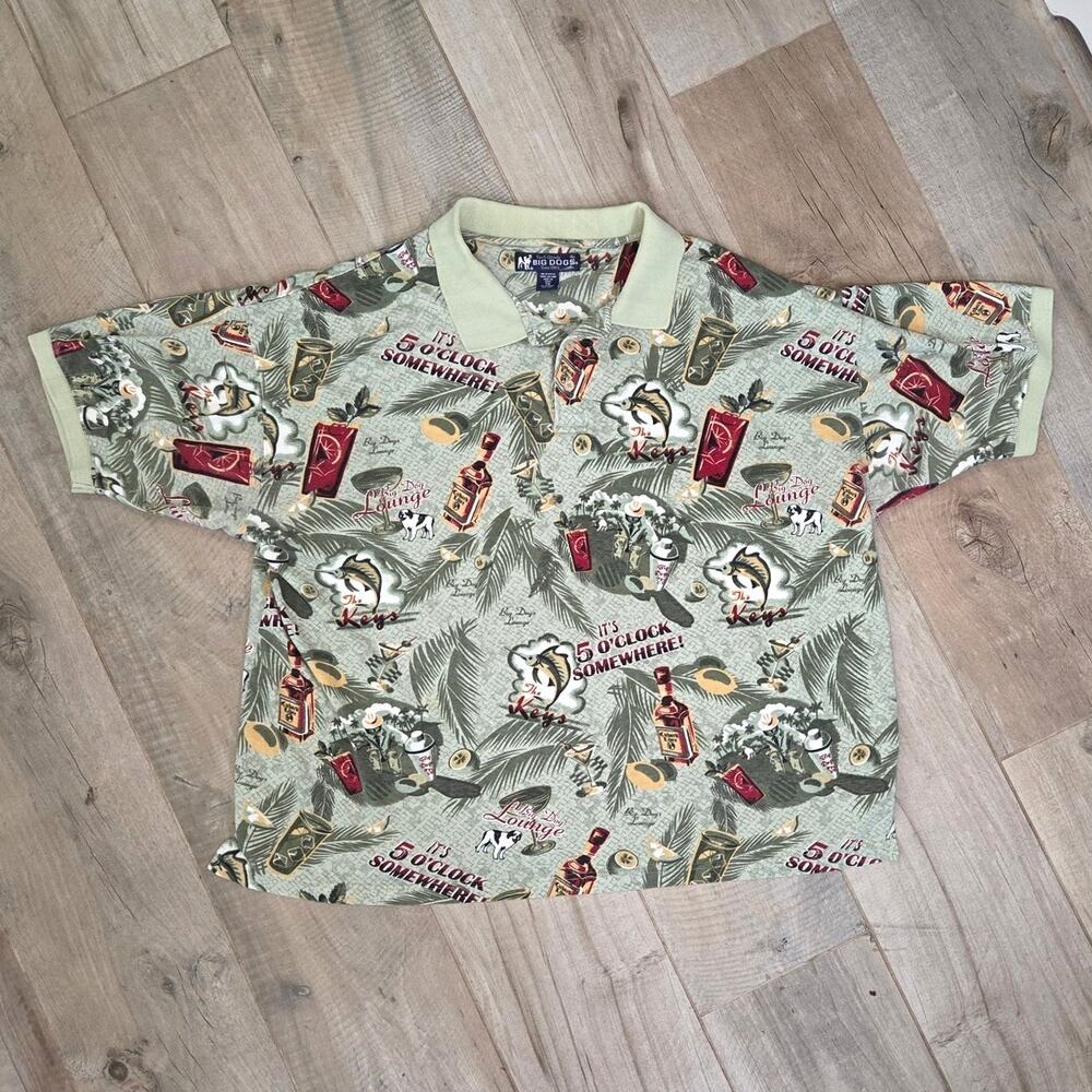 Big Dogs Polo Lounge Keys 5 O’Clock Somewhere Mens Size 2X